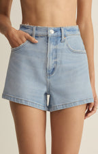 Camila High Rise A-Line Denim Short