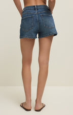 Camila High Rise A-Line Denim Short