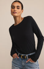 Modern Slub Long Sleeve Top