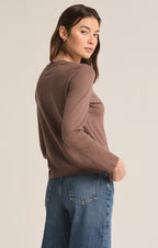 Modern Slub Long Sleeve Top