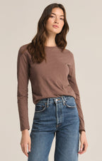 Modern Slub Long Sleeve Top