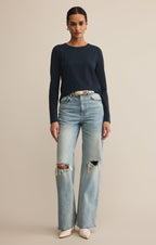 Modern Slub Long Sleeve Top