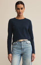Modern Slub Long Sleeve Top