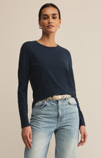 Modern Slub Long Sleeve Top