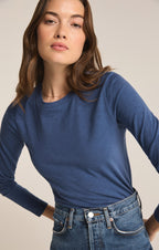 Modern Slub Long Sleeve Top
