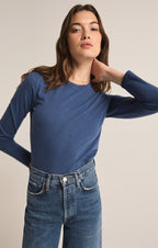 Modern Slub Long Sleeve Top