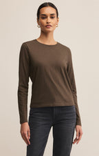 Modern Slub Long Sleeve Top