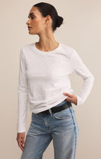 Modern Slub Long Sleeve Top
