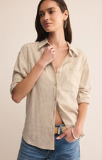 Alfie Linen Button Up