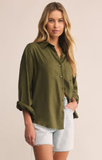 Alfie Linen Button Up