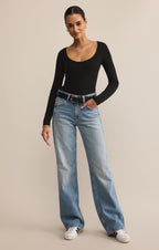 Second Skin Scoop Neck Top