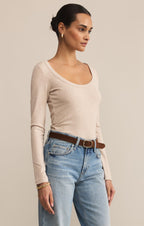 Second Skin Scoop Neck Top