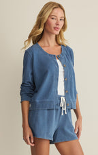 Daily Knit Denim Cardigan