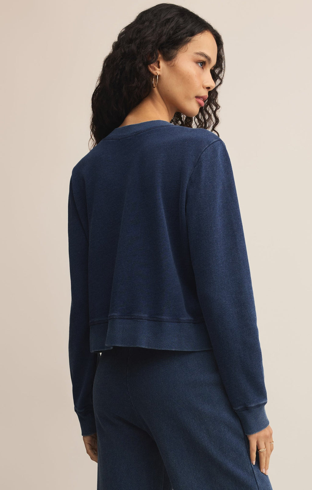 Daily Knit Denim Cardigan