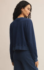 Daily Knit Denim Cardigan