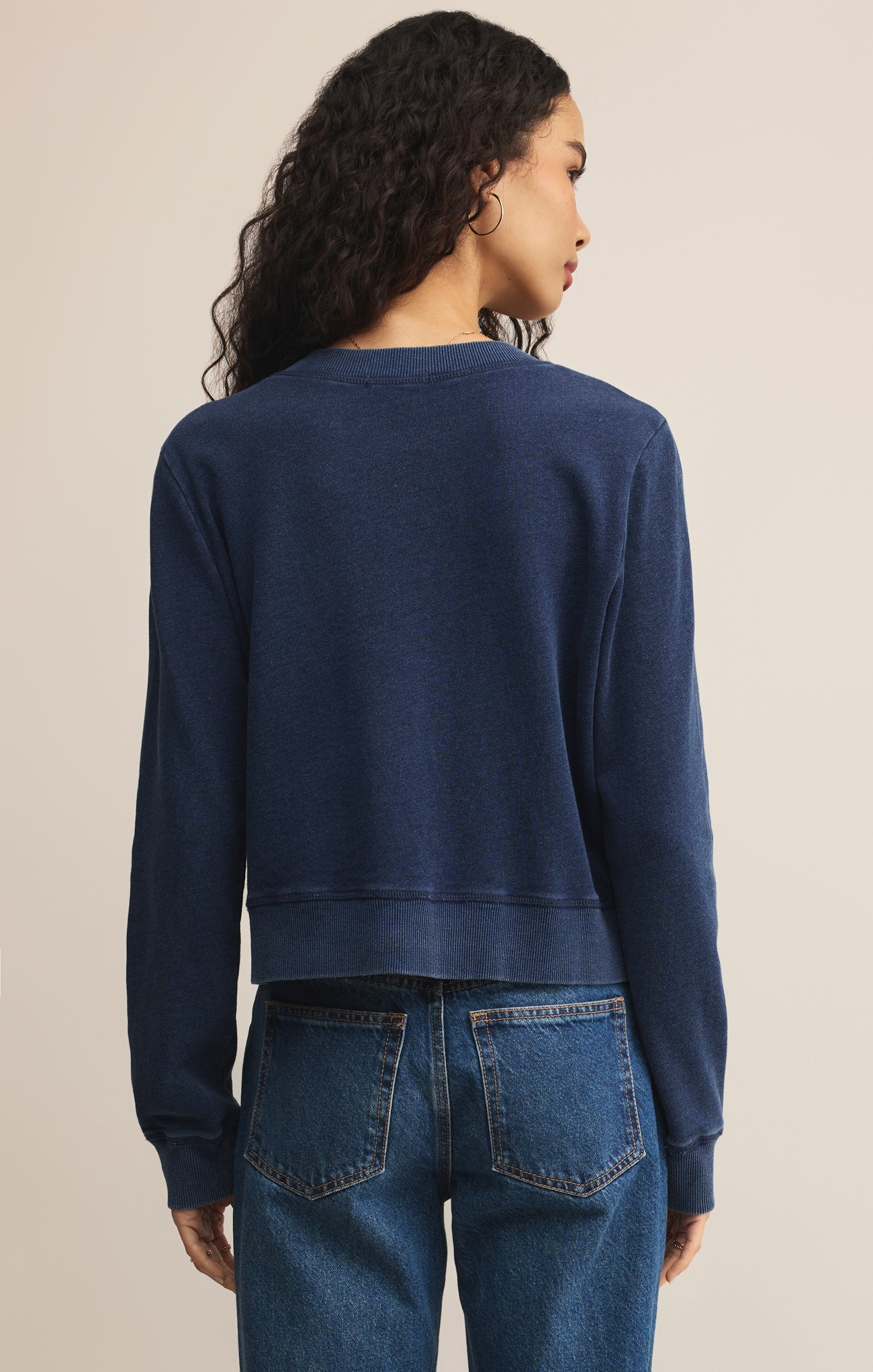 Daily Knit Denim Cardigan