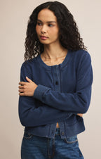 Daily Knit Denim Cardigan