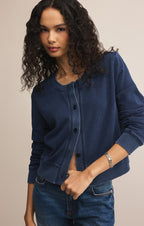Daily Knit Denim Cardigan