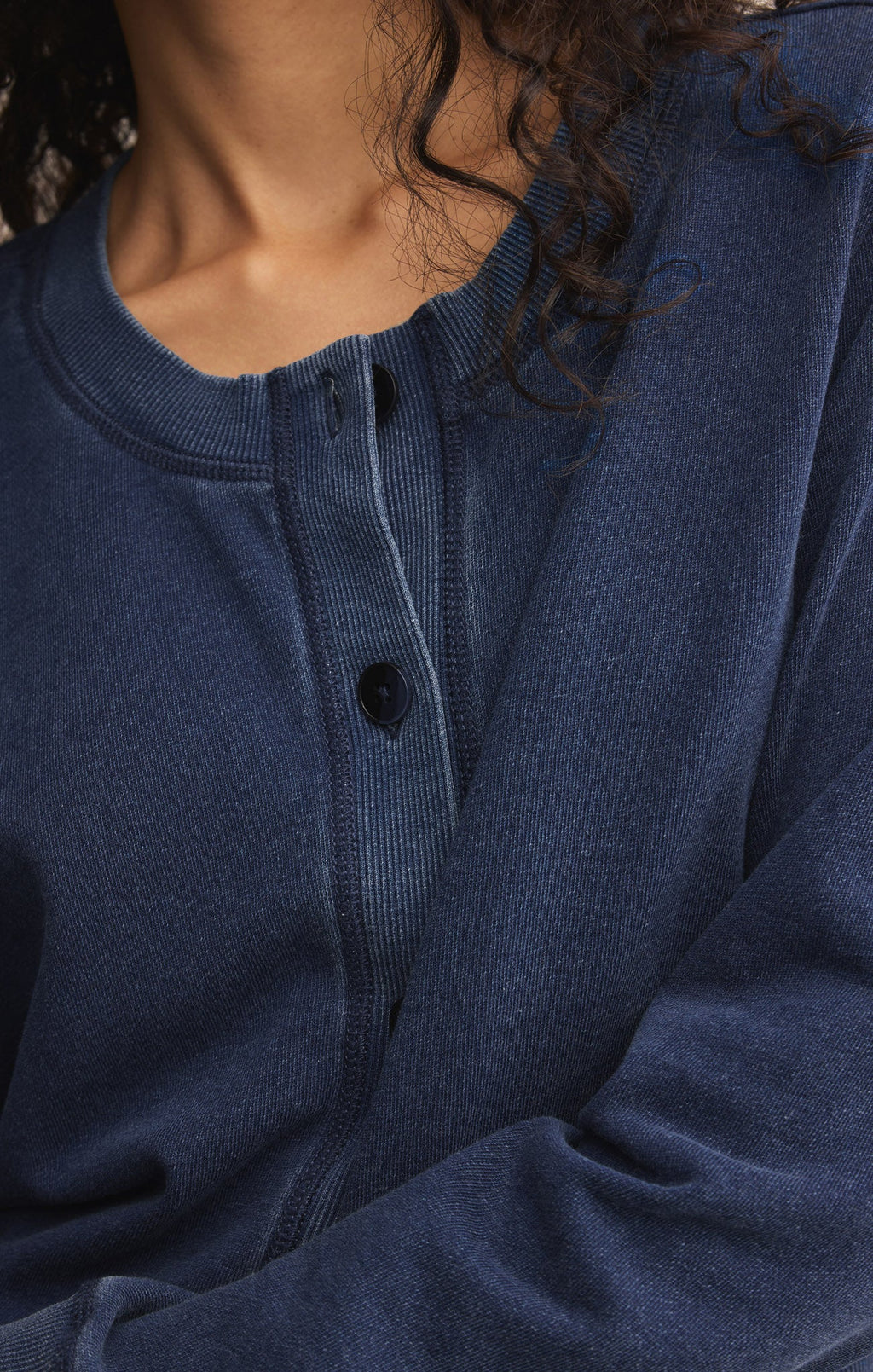 Daily Knit Denim Cardigan