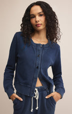 Daily Knit Denim Cardigan