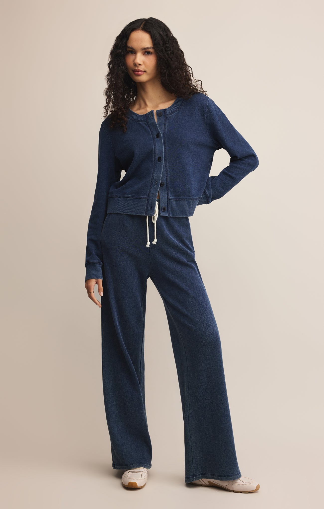 Daily Knit Denim Cardigan