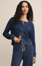Daily Knit Denim Cardigan
