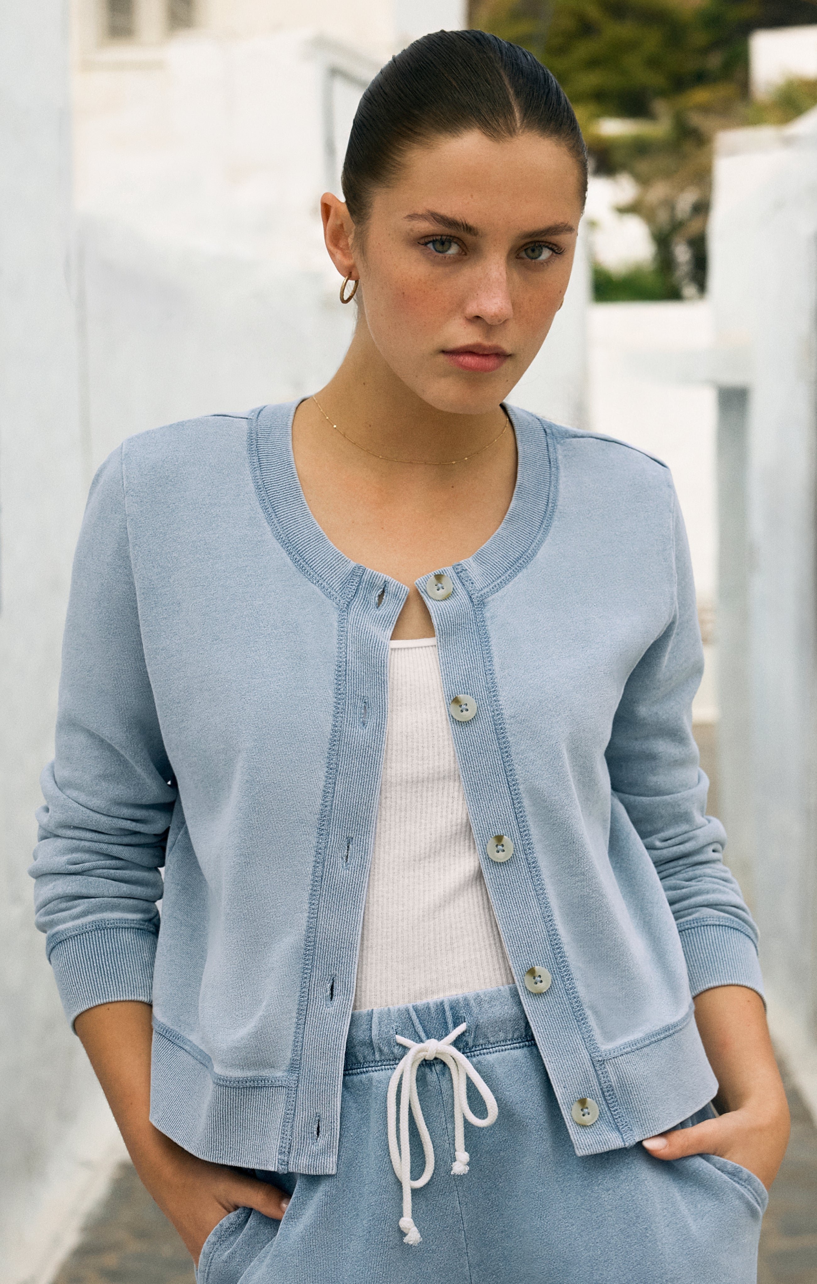 Daily Knit Denim Cardigan Main image
