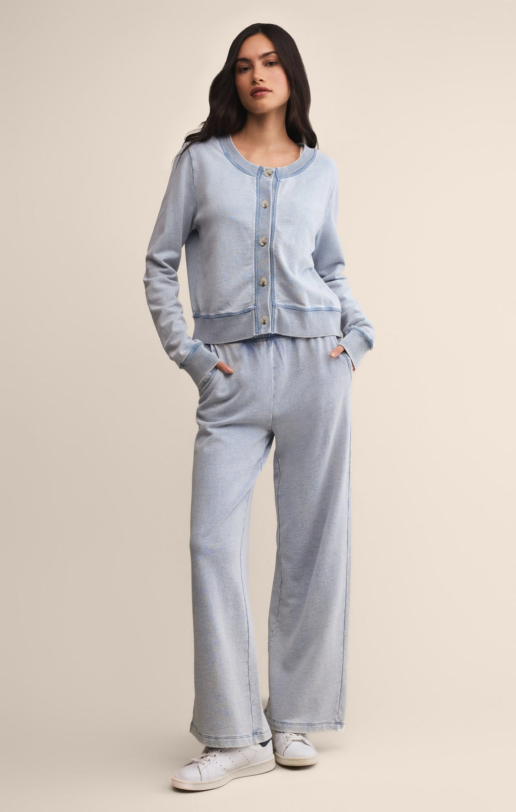 Daily Knit Denim Cardigan