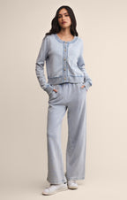 Daily Knit Denim Cardigan
