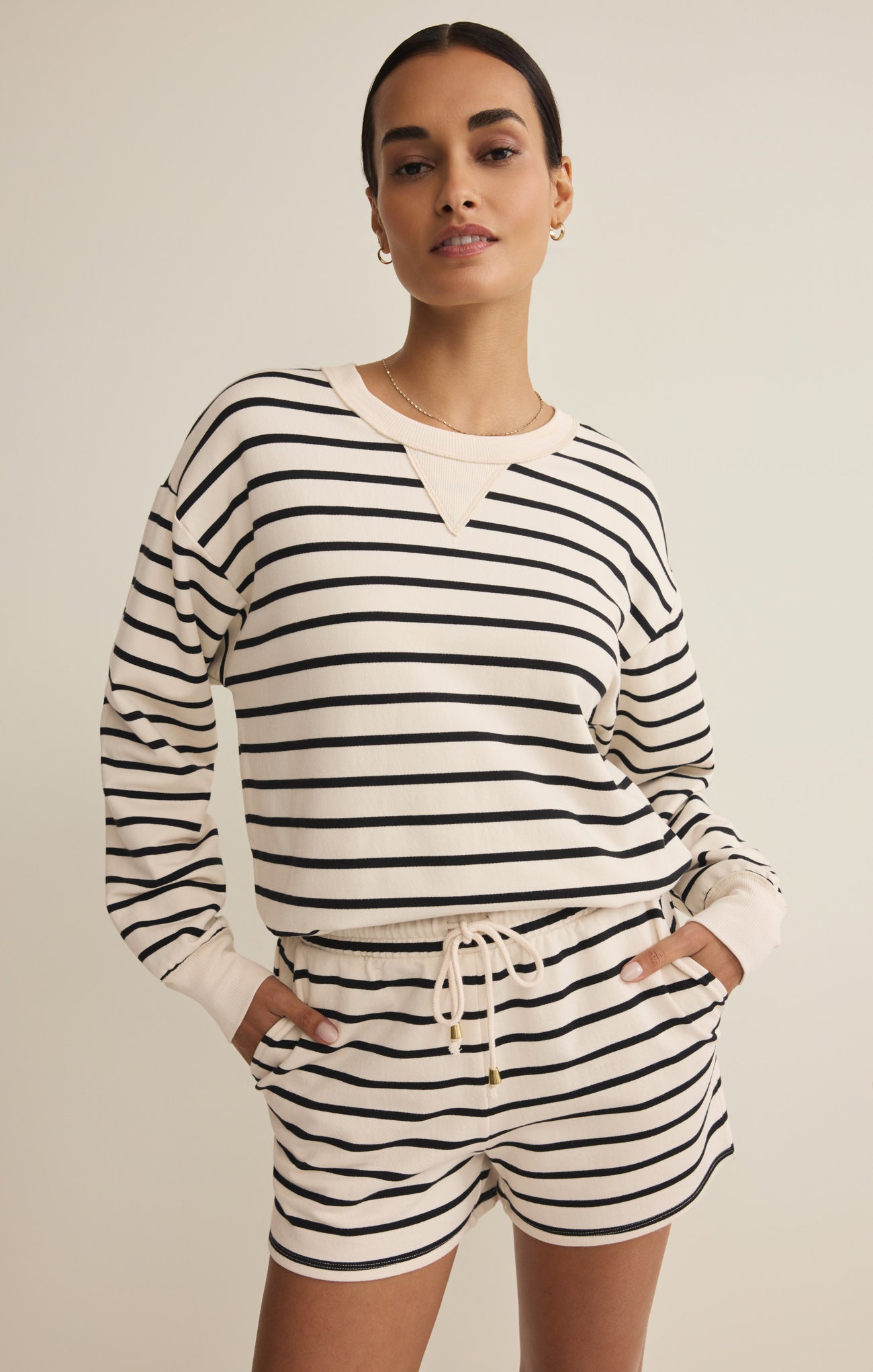 Stand Out Striped Modal Sweatshirt Main image