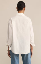 Elevated Poplin Button Up Top