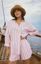 The Perfect Linen Striped Top