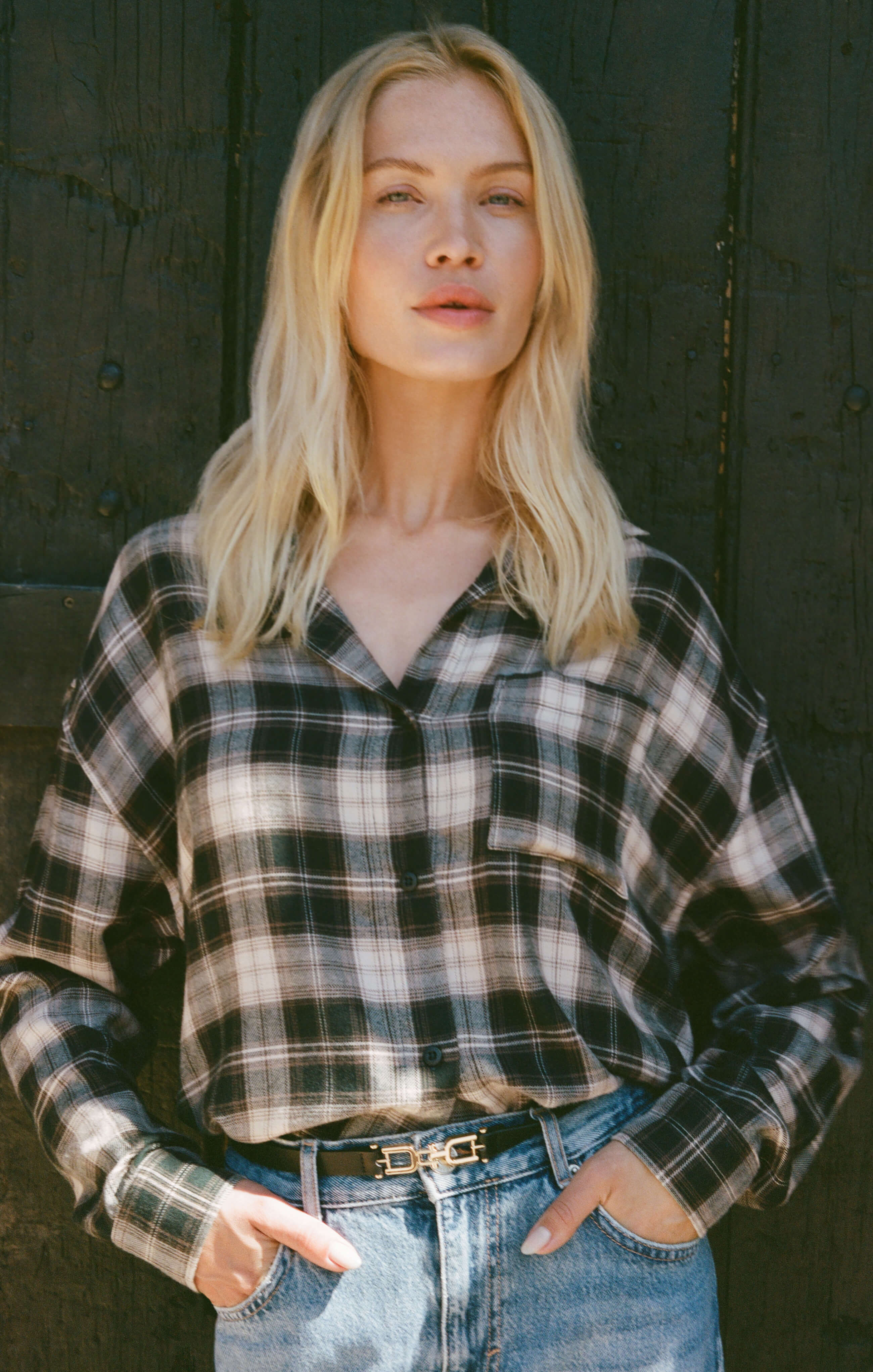 River Plaid Button Up Main image