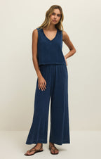 Sloane V-Neck Jersey Denim Tank
