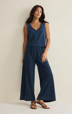 Sloane V-Neck Jersey Denim Tank