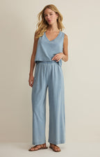 Sloane V-Neck Jersey Denim Tank