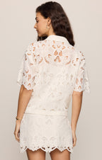 Midnight Embroidered Top