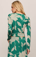 Taysha Bloom Floral Mesh Top