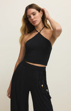 Lydia Cropped Halter Top