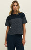 Harbor Textured Knit Stripe Tee