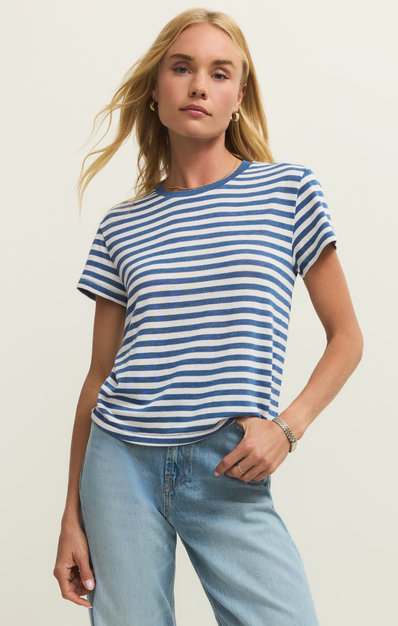 Tourist Airy Striped Tee Main image