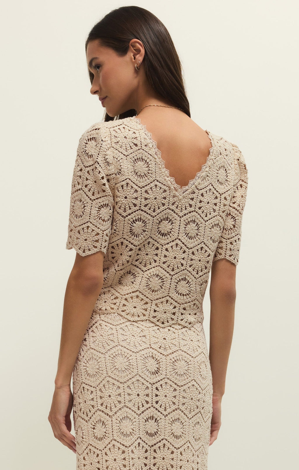 Raquel Lace Cropped Top