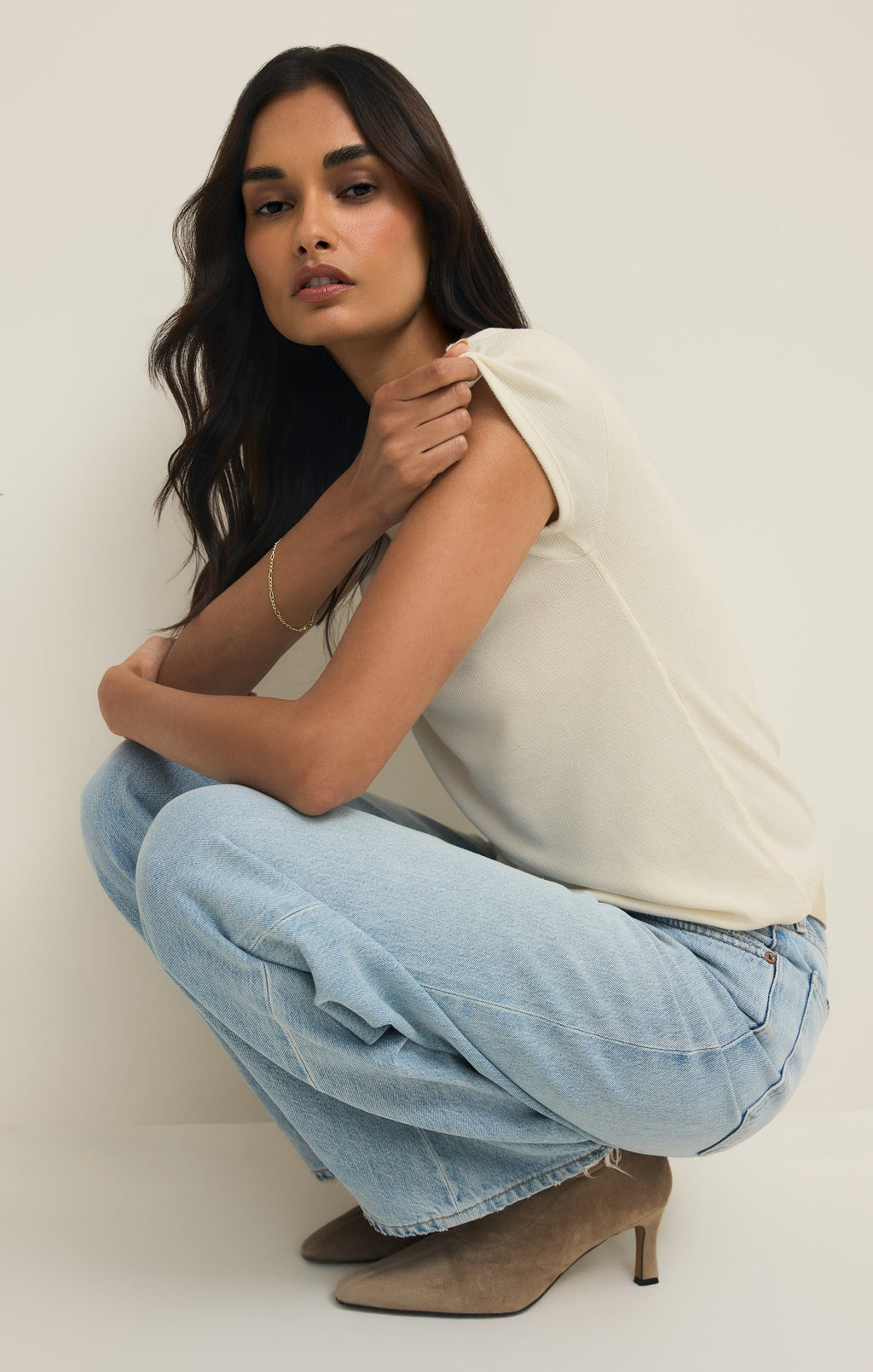 Renae Rib Short Sleeve Top