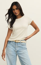 Renae Rib Short Sleeve Top