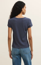 Renae Rib Short Sleeve Top