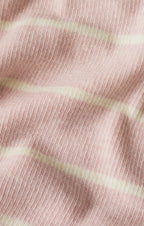 Ferris Cropped Striped Henley Top