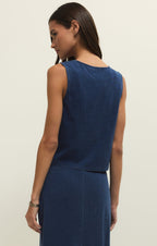 Noelle Jersey Denim Sleeveless Tank