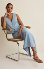 Noelle Jersey Denim Sleeveless Tank