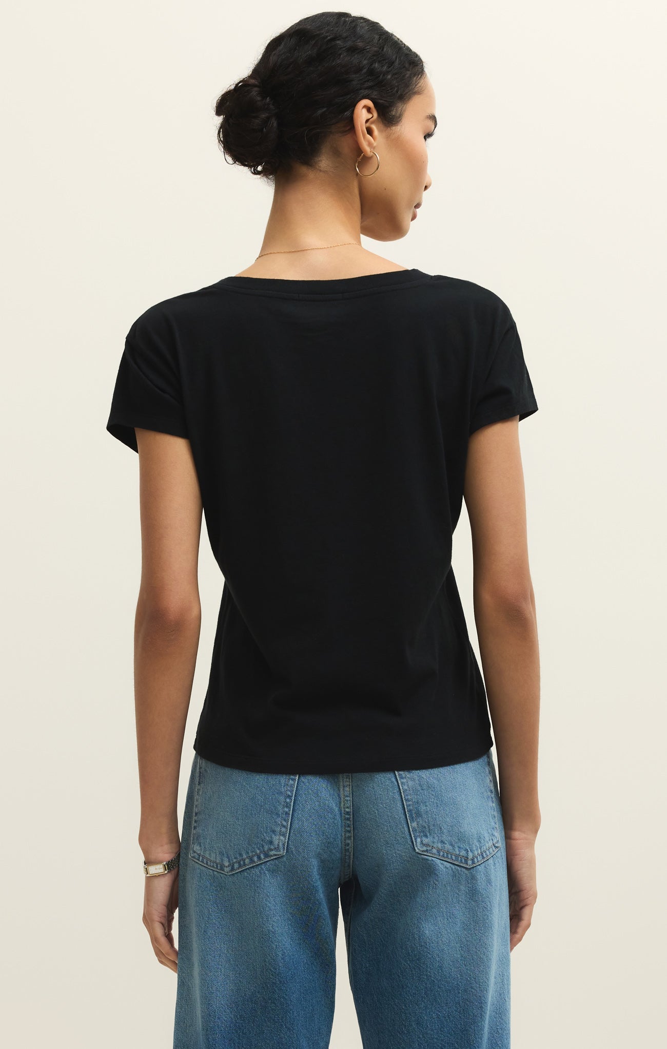 Modern Jersey V-Neck Tee Secondary image