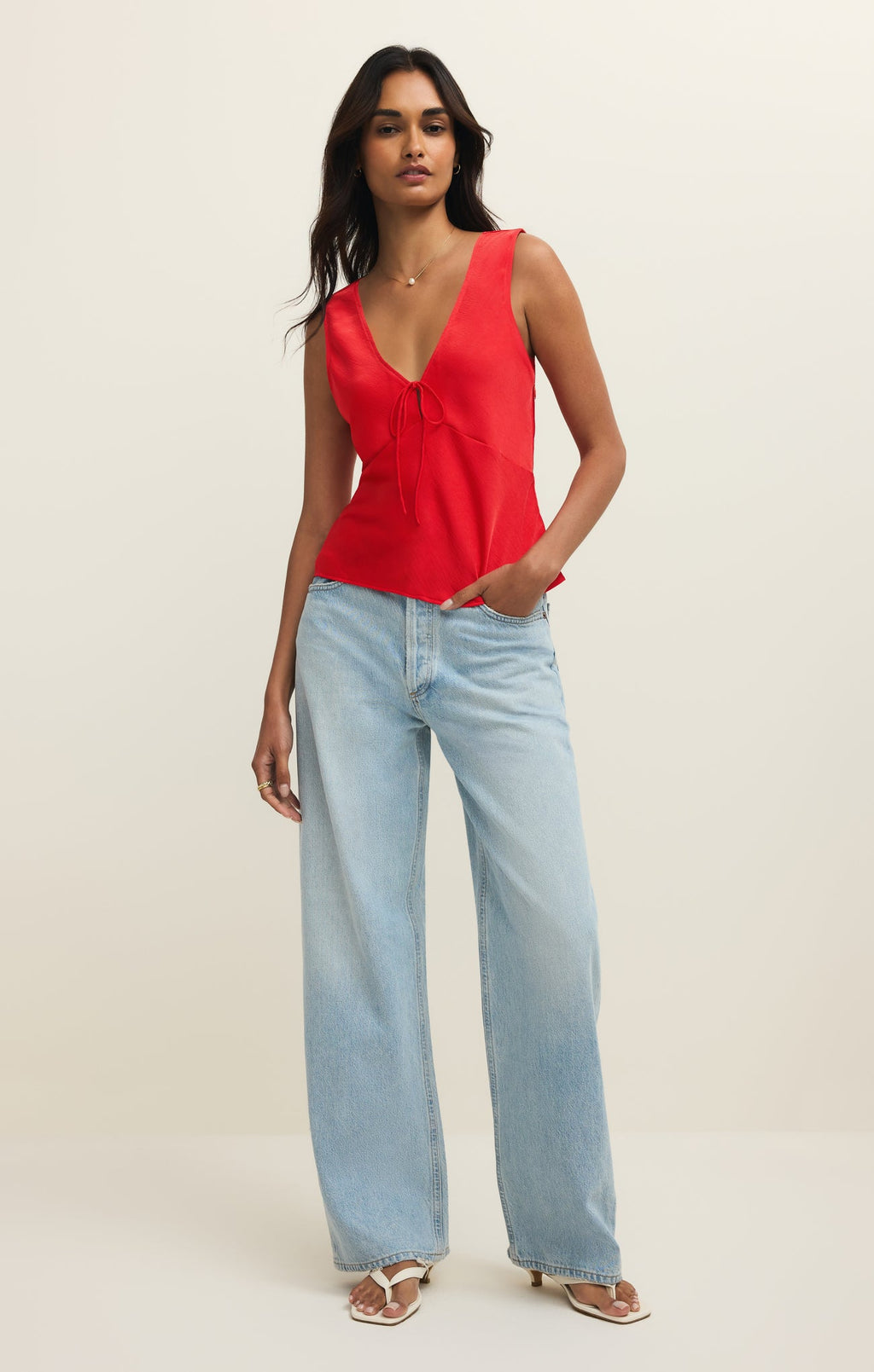 Luana Luxe Satin Top